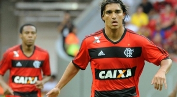 Marcelo Moreno marcou o primeiro dos dois gols do Flamengo no empate em 2 a 2 com o Coritiba. Foto: Alexandre Vida/Fla Imagem